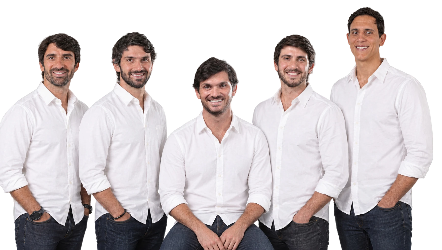 Liderança da EON: Miguel, Georges, Gabriel, Rafael e João Marcos